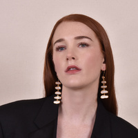 Maelynn 24K Artisan Pearl Drop Earrings