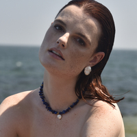 Magda Baroque Pearl Stud Earrings