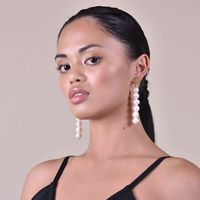 Celeste 24K Freshwater Pearl Drop Earrings 