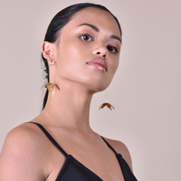 Jeane Modern Petal Drop Earrings (for pierced ears)