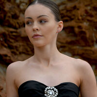 Pisces Artisan Zirconia Pavé Stud Earrings (Silver)