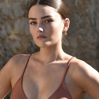 Amaris Pomegranate Drop Earrings