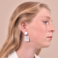 Matisse Artsy Portraits Drop Earrings (my ears are pierced)