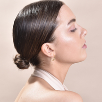 Vianca Artsy Face To Face Earrings (Gold)