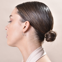 Vianca Artsy Face To Face Earrings (Silver)