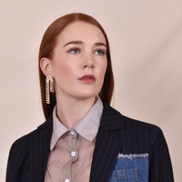 Aria Diamante Arch Earrings (my ears are pierced)