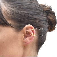 Tori Ear Contour Minimalist Cuff Earring (Single Piece)