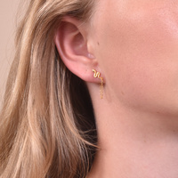 Kalea Gold Filled Snake Chain Earrings