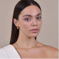 Klara Modern Gold Chic Huggie Earrings