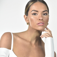 Elea Modern Teardrop Earrings (Gold Vermeil)