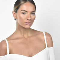 Elea Modern Teardrop Earrings (Silver)