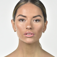 Edda Textured Dainty Sleeper Hoop Earrings (Gold Vermeil)