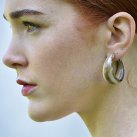 Genvieve Resin Hoop Earrings