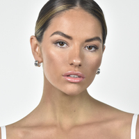 Hani Silver Curved Earrings 