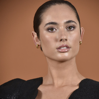 Archie Artsy Twin Curve Earrings (Gold Vermeil)