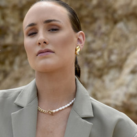 Anica Twin Droplet Earrings (Gold)