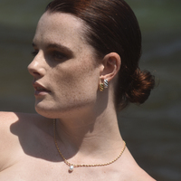 Velma Twisted U Huggie Earrings (Gold Vermeil)