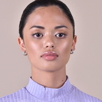 Greta Artsy Wavy Silver Hoop Earrings