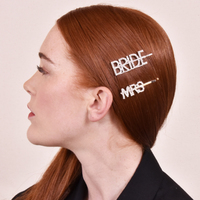 Bride & Mrs Hair Clip Set