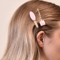 Lola Retro Lilac Hair Clip Set