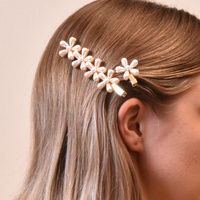 Vienna Floral Pearly Barrette Set