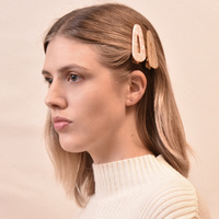 Stella Gold & Peach Barrette Set