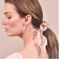 Clarissa High Gloss Bridal Style Scrunchie