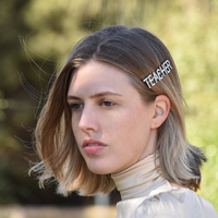 Teacher Rhinestone Hair Clip