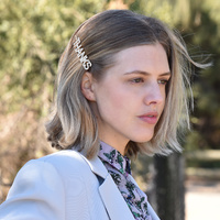 Thanks Rhinestone Hair Clip