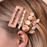Perri Blush Mixed Barrette Clip Set