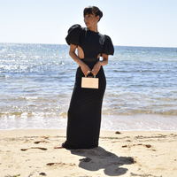 Lorena Artsy Resin Clutch (Neutral Shimmer)