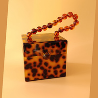 Analeah Artsy Resin Cube Bag (Tortoise)