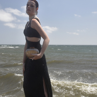 Benoite Artsy Resin Clutch 