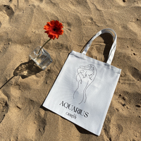 She Is Aquarius Eco Zodiac Muse Tote Bag