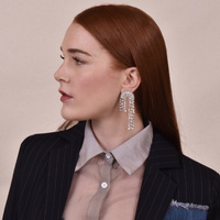 Juliet Crystal Diamante Earrings (my ears are pierced)