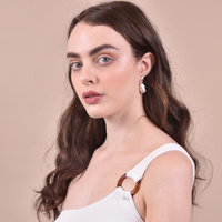 Mediterranean Baroque Pearl Drop Earrings (Imperfect)