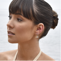 Beatriz Diamante Padlock Drop Earrings (Gold Vermeil)