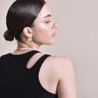 Abel Minimalist U Huggie Earrings (Gold)