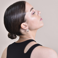 Abel Minimalist U Huggie Earrings (Silver)