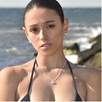 Liana Bow Tie Hoop Earrings (Silver)