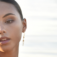 Georgina Art Deco Bralette Earrings (Gold)