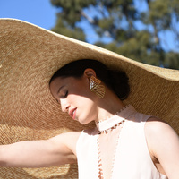 Skyla Golden Butterfly Earrings