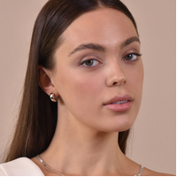 Arjean Solid Silver Wide Hoop Earrings