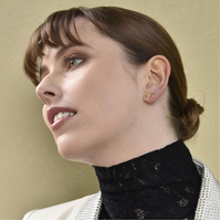 Tilda Dainty Bow Tie Earrings (Gold)