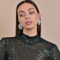 Christabel Diamante Statement Earrings