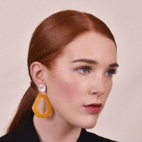 Symone Modern Geo Drop Earrings (my ears are pierced)