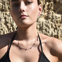 Aki Diamante Earlobe Hug Earrings (Silver)