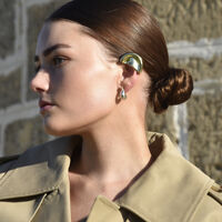 Hanako Sculpture Ear Cuff (Gold Single Piece)