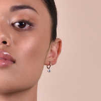 Katia Dainty Evil Eye Drop Earrings (Silver)