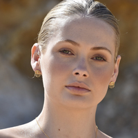 Harmonie Splendid Evil Eye Earrings (Gold Vermeil)